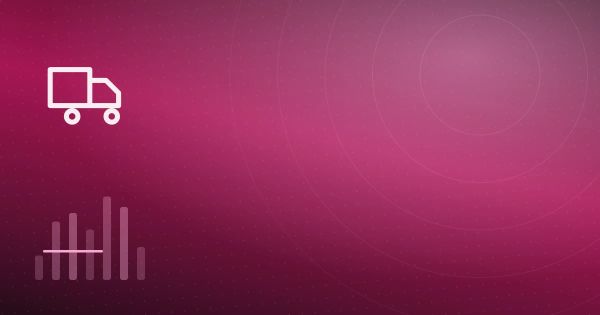 Abstract branded cover with route pins and a mobile phone