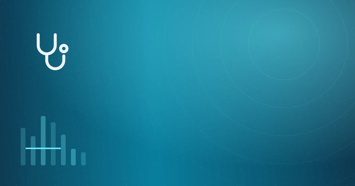 Abstract branded App Advisor cover: medical cross, clock and roster grid