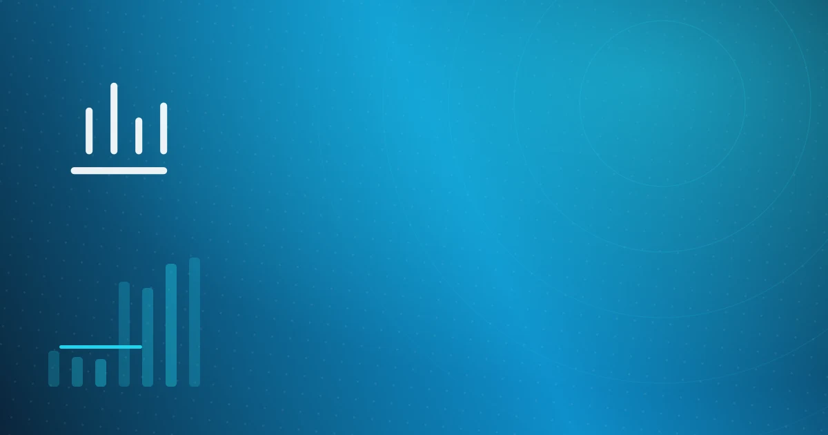 Abstract branded App Advisor cover: goal ladder and rising bar chart