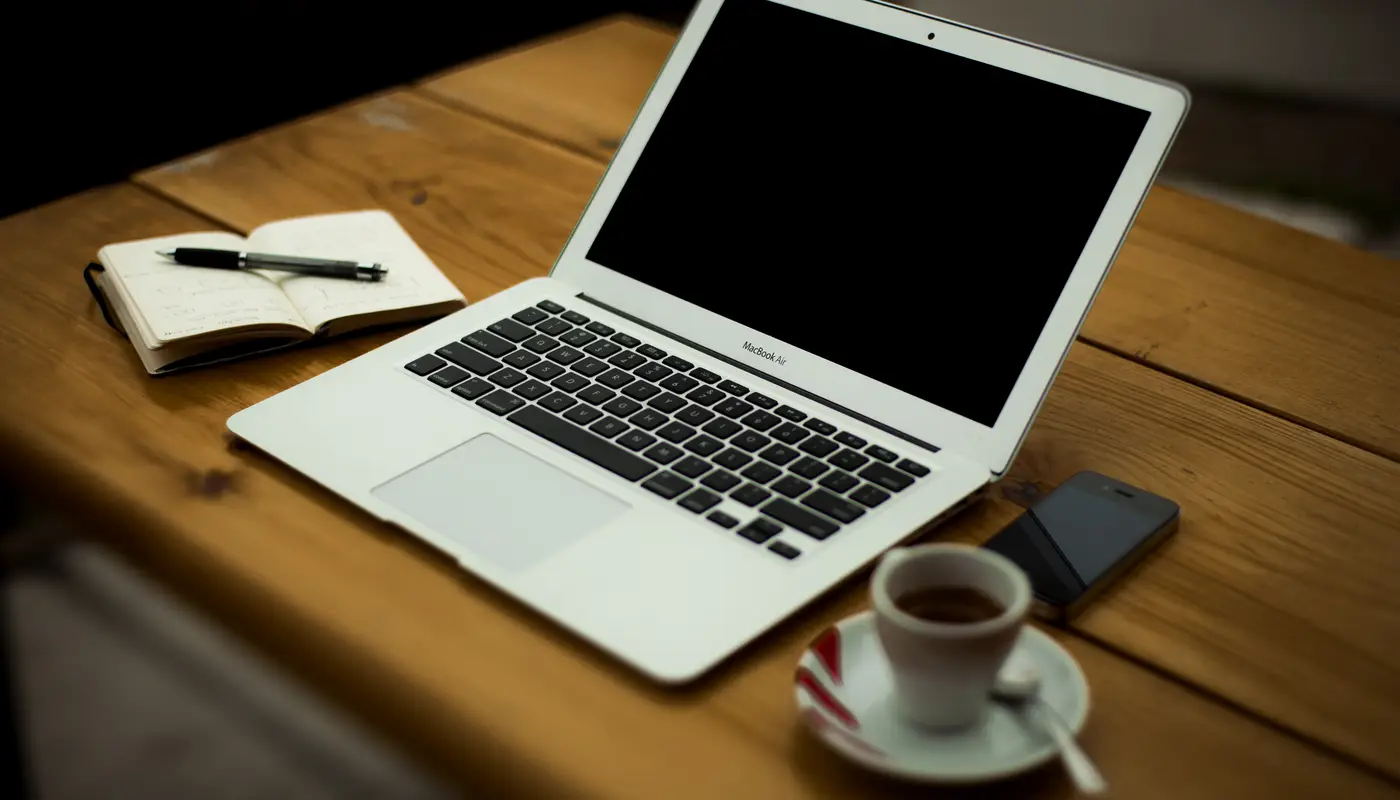 Chartered accountant reviewing audit working papers and financial statements on a laptop