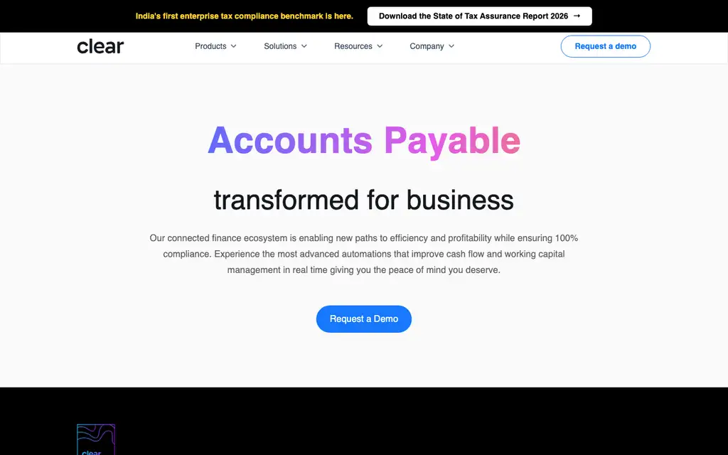 ClearOne by Clear website homepage screenshot