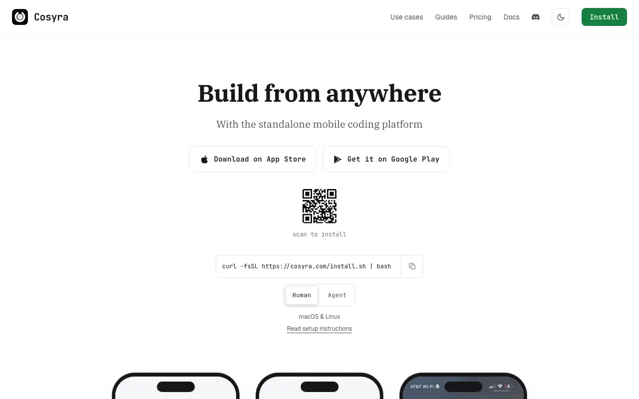 Cosyra homepage — official cosyra.com website screenshot