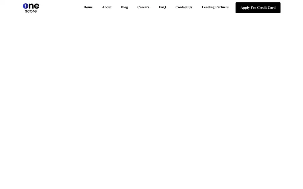 OneScore website homepage screenshot