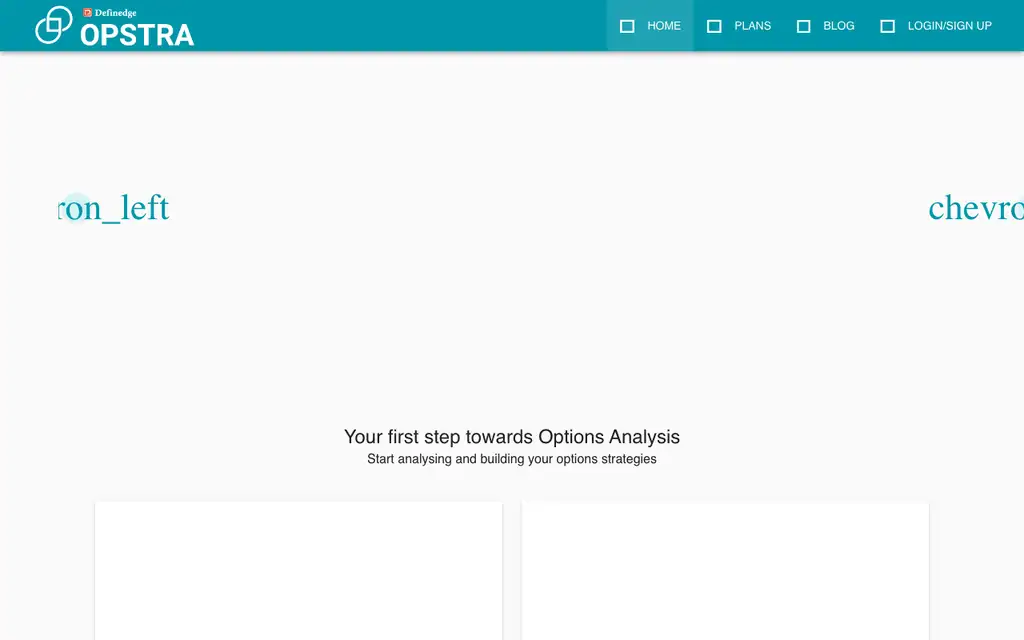 Opstra website homepage screenshot