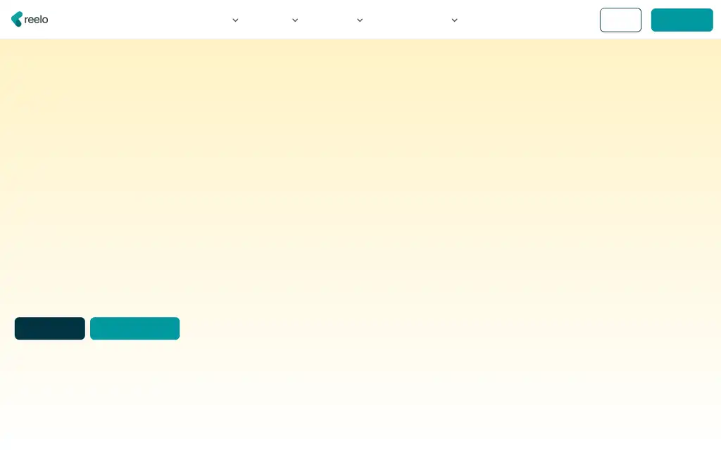 Reelo Loyalty website homepage screenshot