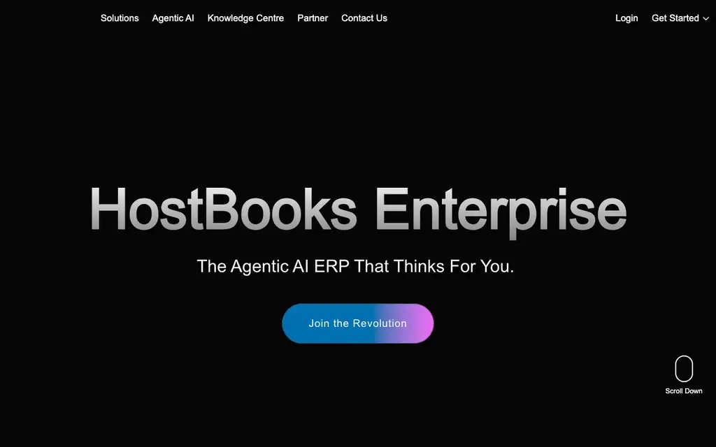 Tally on Cloud by Hostbooks website homepage screenshot