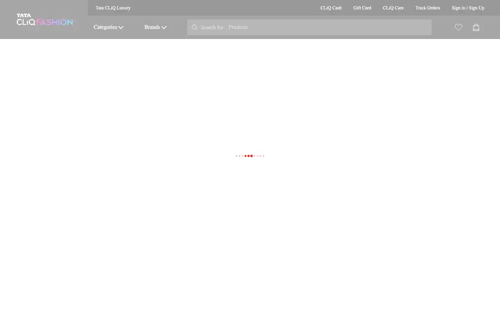 Tata CLiQ website homepage screenshot