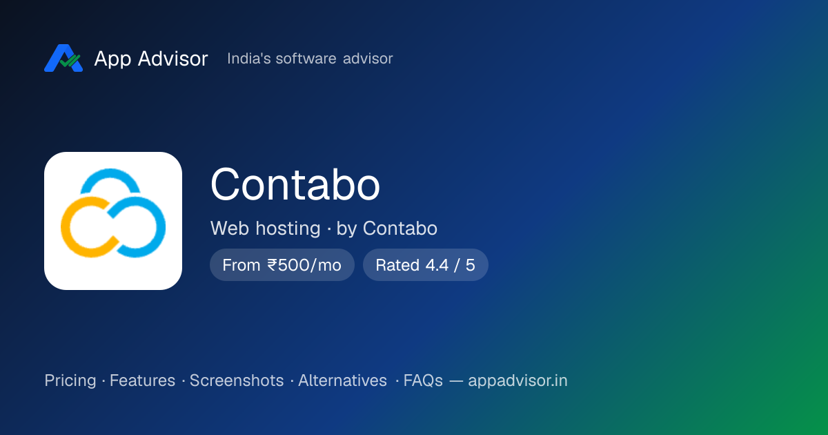 Contabo Pricing 2026: ₹500/mo, Plans & Alternatives